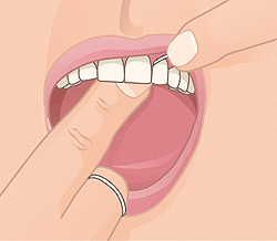 Scrape the floss